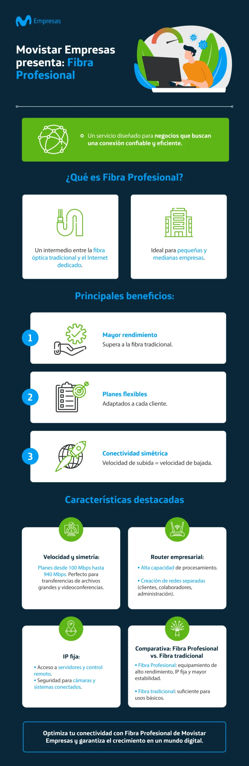 infografía internet empresas profesional